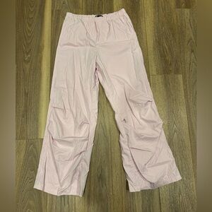 Zara Parachute Wide Leg Ruched Knee Pants